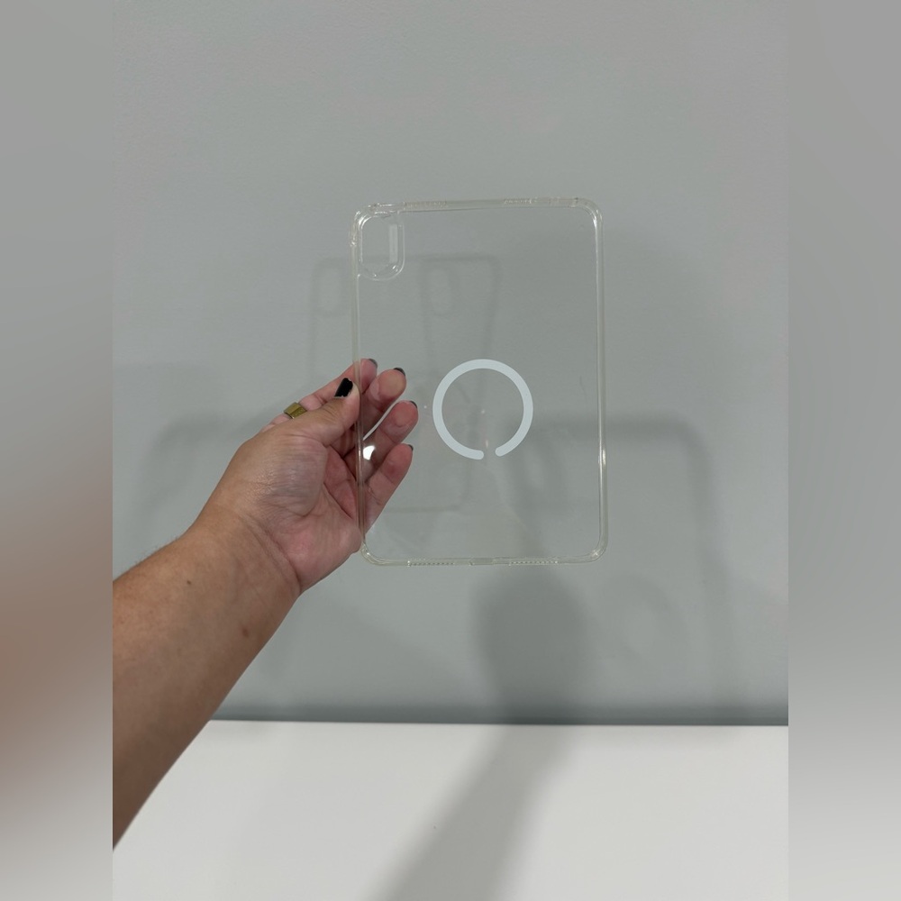 Clear iPad Mini 6th Generation Case with Popsocket Magnetic Ring